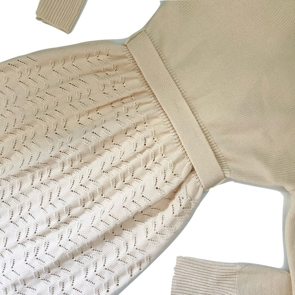 NWT Lacemade Vine Diary Cream Knitted Dress - Picture 6 of 6